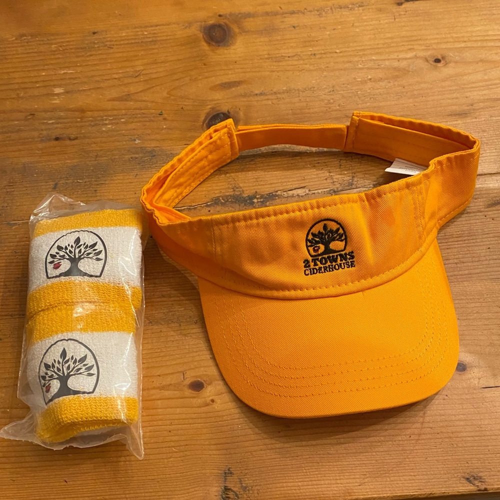 Men's *Brand New* Visor Hat and Sweatbands
